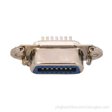 D-sub connector 0711, 1.27mm pitch, female solder type centronic